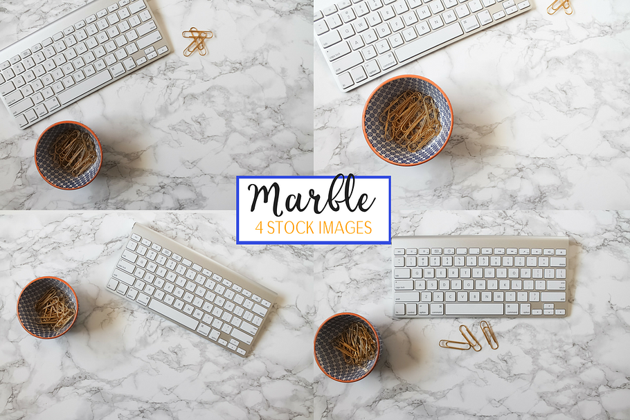 Marble iMac Keyboard | 4 Pack Photos