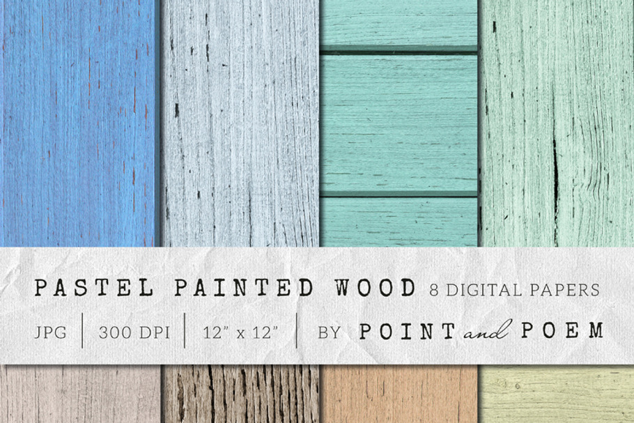 Wood Texture - Painted Pastel Wood in Textures - product preview 8
