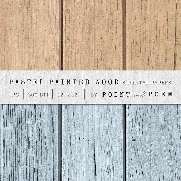 Wood Texture - Painted Pastel Wood in Textures - product preview 3