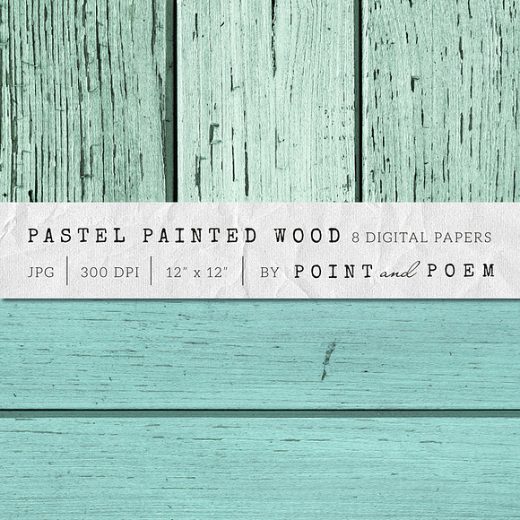 Wood Texture - Painted Pastel Wood in Textures - product preview 4