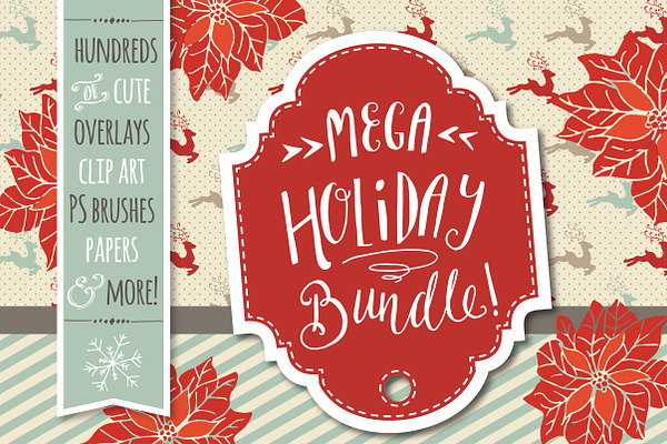 Mega Holiday Clipart Bundle!