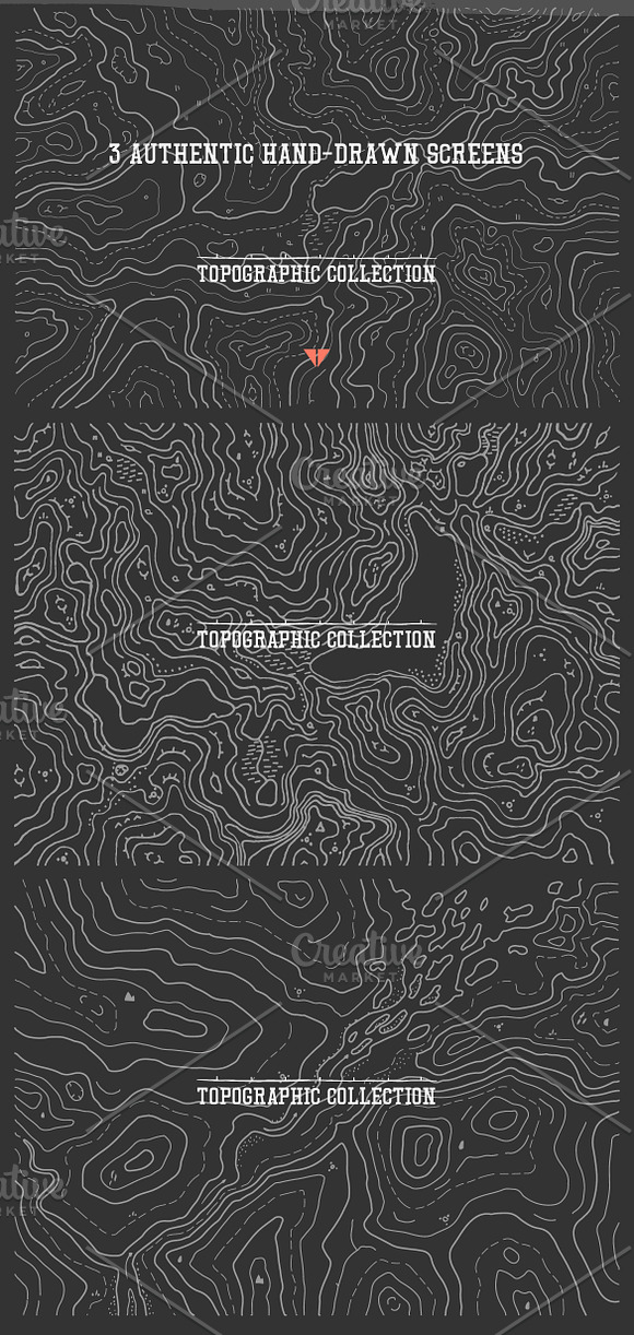 Authentic topographic collection in Graphics - product preview 2