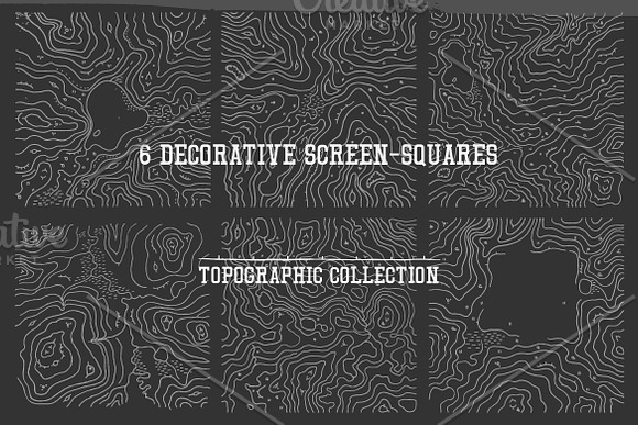 Authentic topographic collection in Graphics - product preview 3