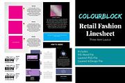3 Item Retail Fashion Line Sheet