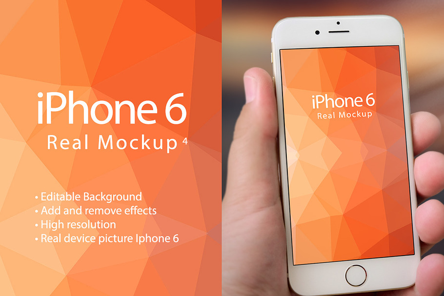 Mockup Iphone 6 Real Mockup 4 in Mobile & Web Mockups - product preview 8