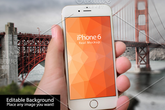 Mockup Iphone 6 Real Mockup 4 in Mobile & Web Mockups - product preview 3