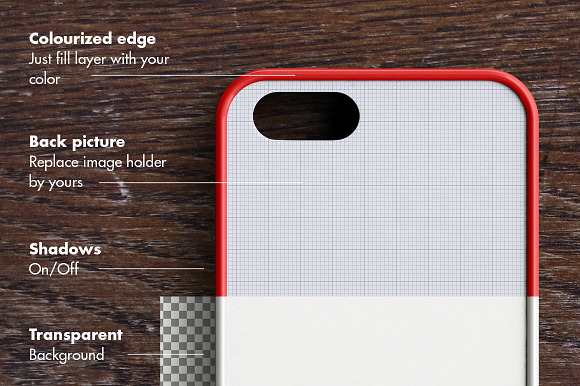 IPHONE 5/5s CASE MOCK-UP 2d printing in Product Mockups - product preview 1