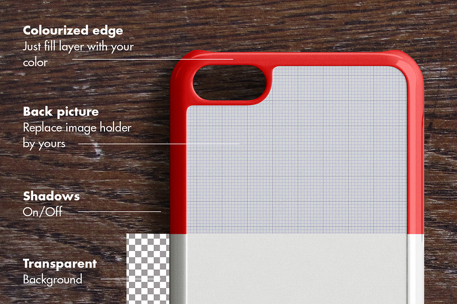 IPHONE 5c CASE MOCK-UP 2d printing in Product Mockups - product preview 8