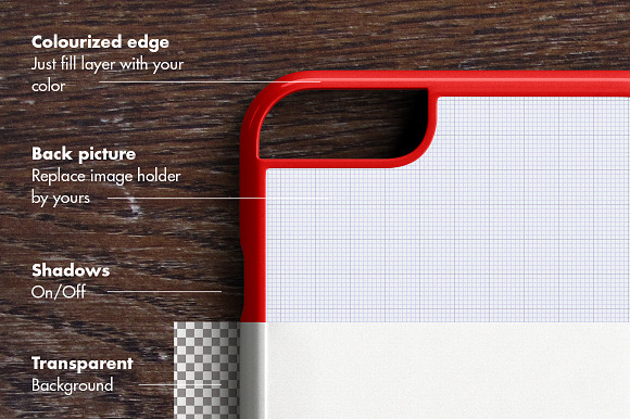 IPHONE 6 PLUS CASE MOCK-UP 2d print in Product Mockups - product preview 1