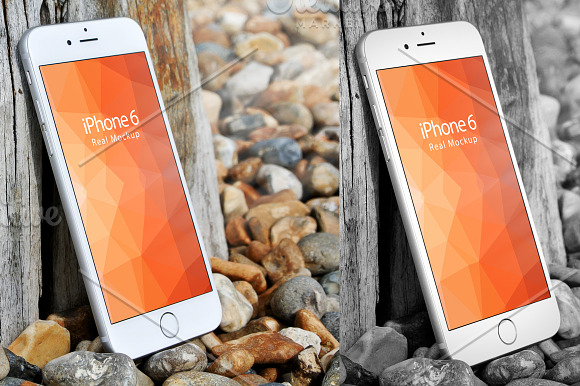 Mockup Iphone 6 Bundle Pack 4in1 in Mobile & Web Mockups - product preview 4