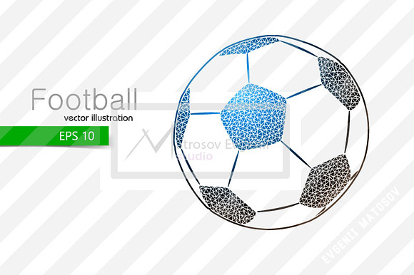 Silhouettes of football ball. Set in Illustrations - product preview 3
