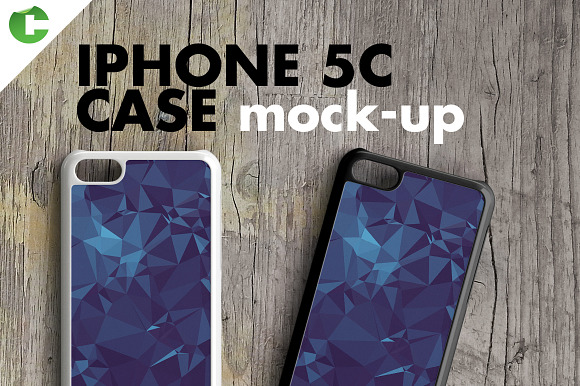 IPHONE 5c CASE MOCK-UP 2d printing in Product Mockups - product preview 3