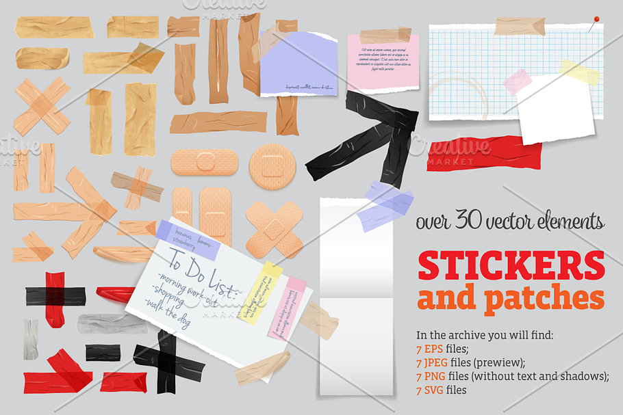 Sticky Tape and Plaster Set in Objects - product preview 8