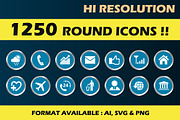 1250 Round icons