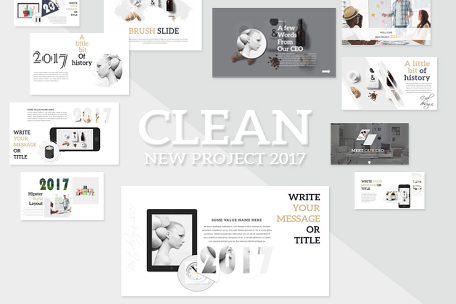 Clean Powerpoint Presentation in PowerPoint Templates - product preview 8