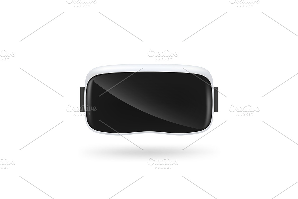 VR virtual reality glasses isolated on white background. in Illustrations - product preview 8