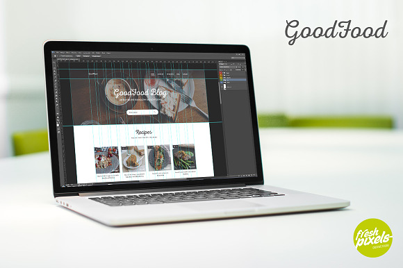 GoodFood - Blog PSD template in Website Templates - product preview 1