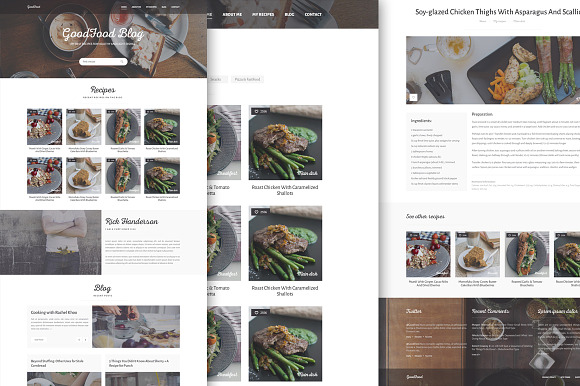 GoodFood - Blog PSD template in Website Templates - product preview 2