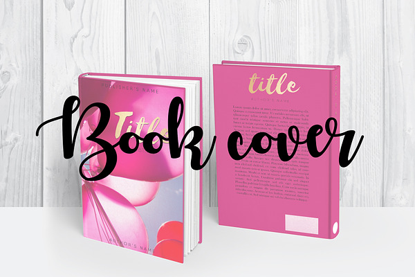 Book template Book cover design