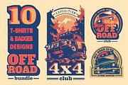 -30% Off-Road 4x4 T-Shirts Badges