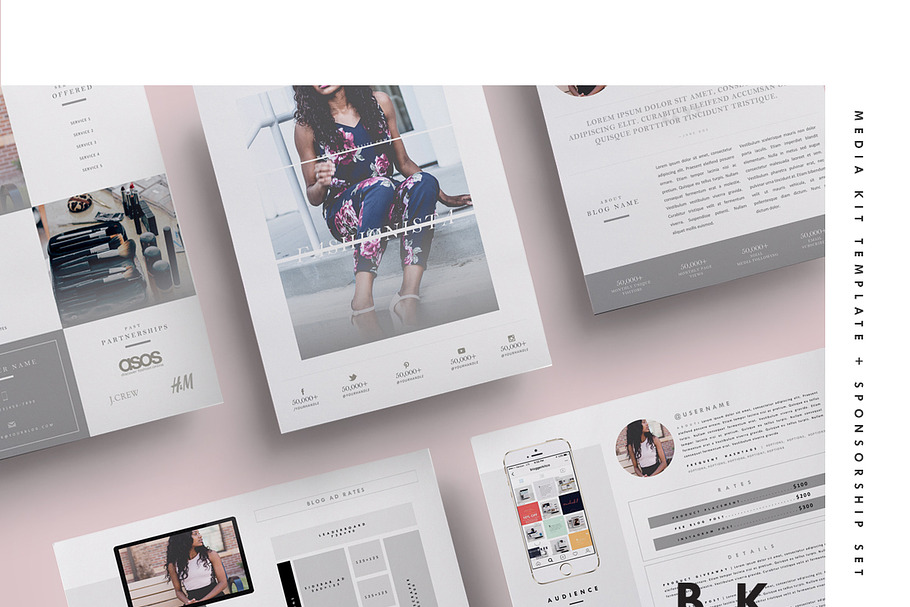 Social Media Kit Template Set | 6Pgs in Instagram Templates - product preview 8
