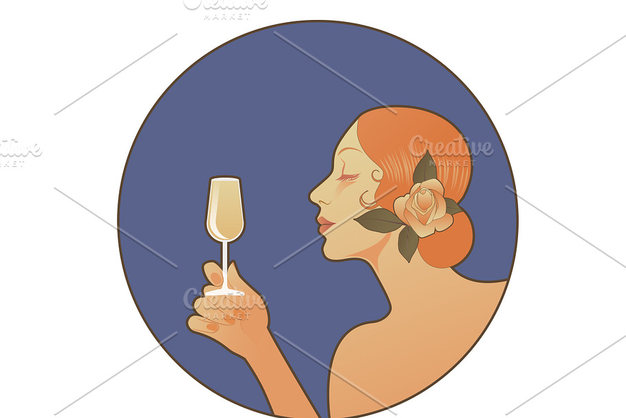 Spanish woman & White wine