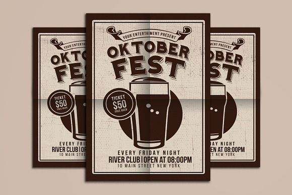 Oktober Fest Beer Party in Flyer Templates - product preview 1