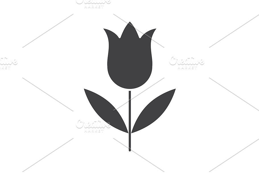 Tulip icon. Vector in Graphics - product preview 8