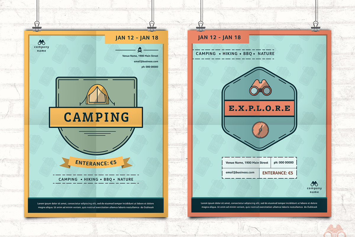 Camping Posters in Templates - product preview 8