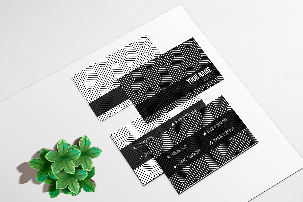 Geometric Business Card  in Business Card Templates - product preview 8