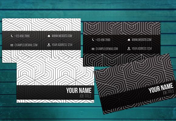 Geometric Business Card  in Business Card Templates - product preview 2