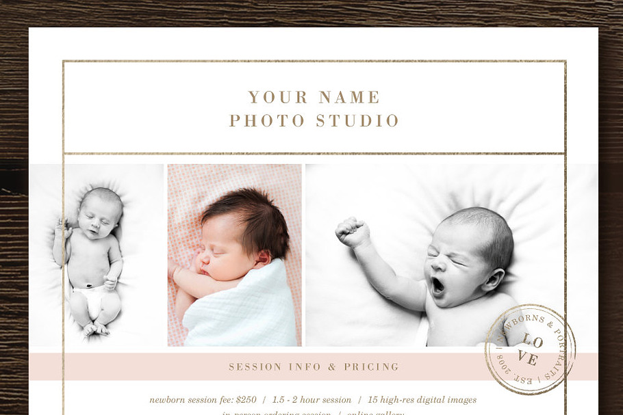 Photographer Pricing Templates in Brochure Templates - product preview 8