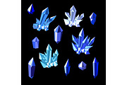 Topaz crystals