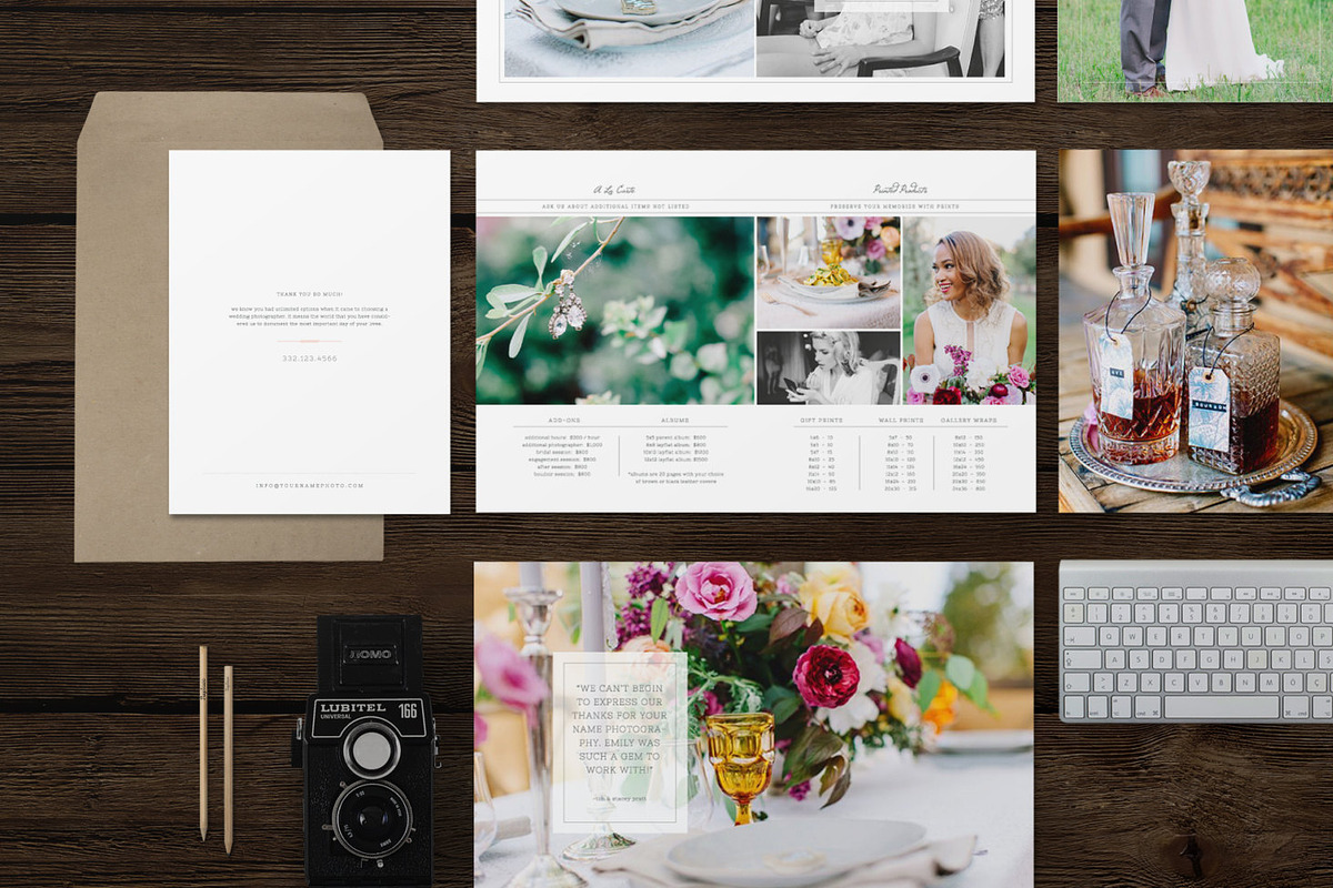 SALE! Wedding Photographer Magazine  in Magazine Templates - product preview 8