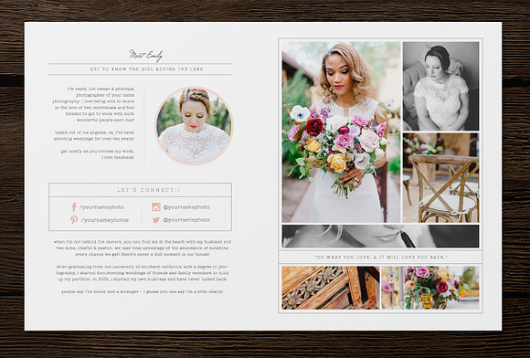 SALE! Wedding Photographer Magazine  in Magazine Templates - product preview 1