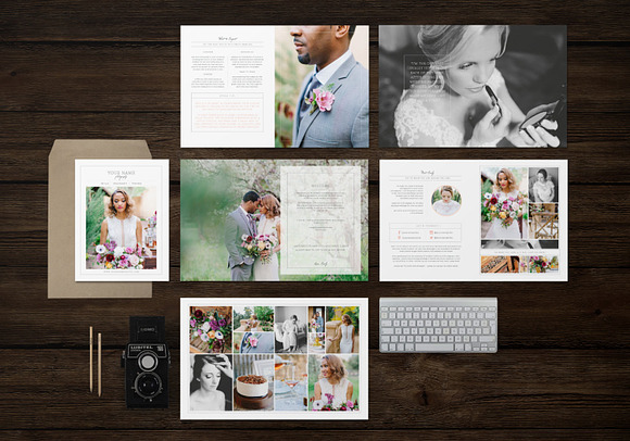 SALE! Wedding Photographer Magazine  in Magazine Templates - product preview 3