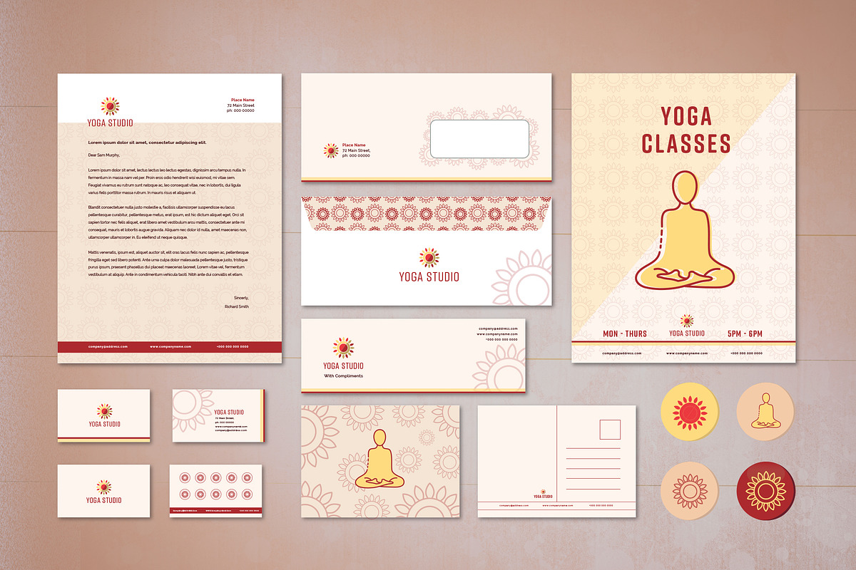 Yoga Brand Collateral in Templates - product preview 8