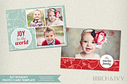 5x7 Holiday Photo Card Template