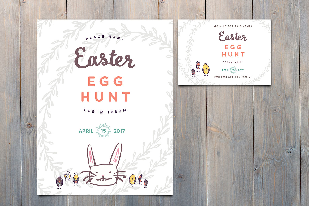Easter Poster in Card Templates - product preview 8