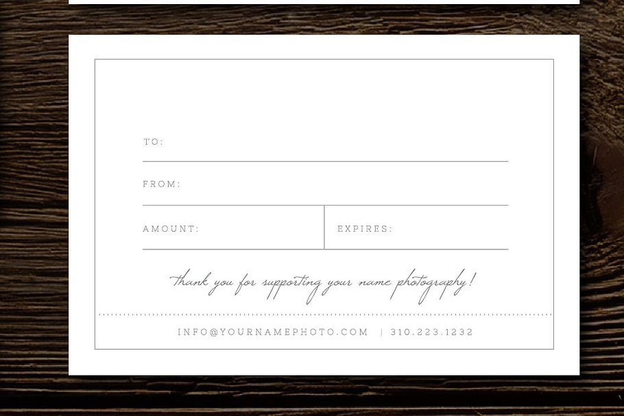  Photography Gift Card Templates in Card Templates - product preview 8