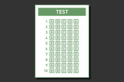 Blank Test Answer Sheet