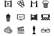 Black and White Movie Icons