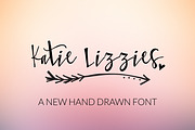 Katie Lizzies Hand Lettering Font