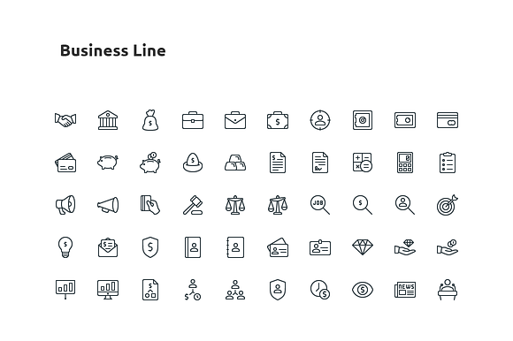 Those Icons Line & Glyph Bundle in Glyph Icons - product preview 4
