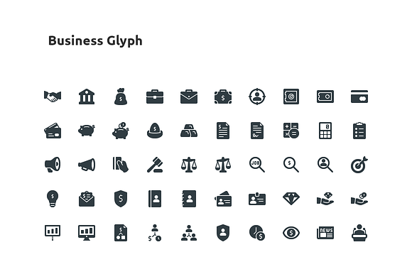 Those Icons Line & Glyph Bundle in Glyph Icons - product preview 5
