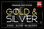 Gold & Silver #4 - 20 Text Styles