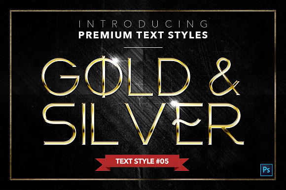 Gold & Silver #4 - 20 Text Styles in Photoshop Layer Styles - product preview 5