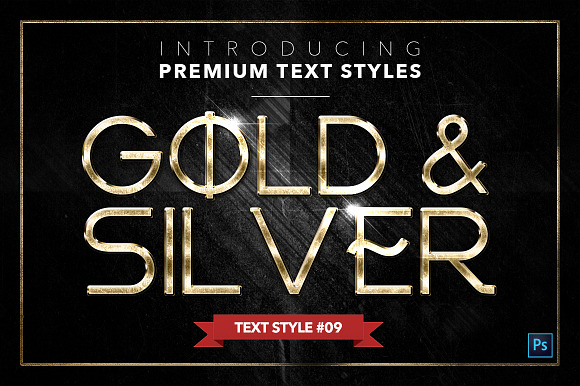 Gold & Silver #4 - 20 Text Styles in Photoshop Layer Styles - product preview 9