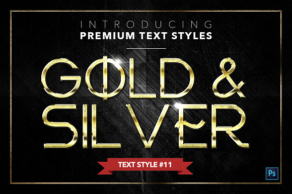 Gold & Silver #4 - 20 Text Styles in Photoshop Layer Styles - product preview 11
