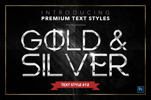 Gold & Silver #4 - 20 Text Styles in Photoshop Layer Styles - product preview 12